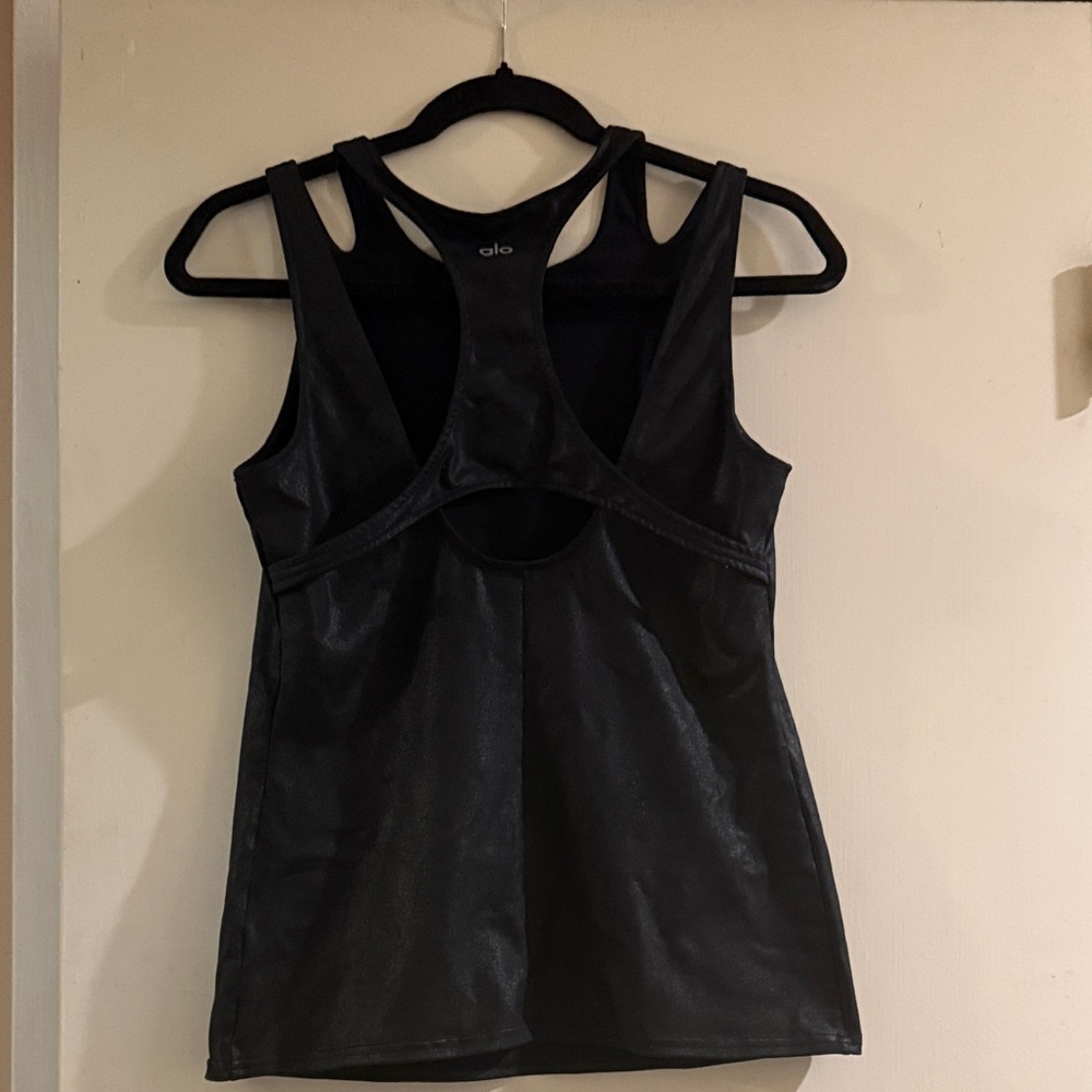 Alo Yoga Black Racerback Tank – Size Medium - Picture 5 of 6